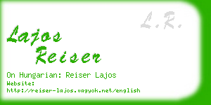 lajos reiser business card